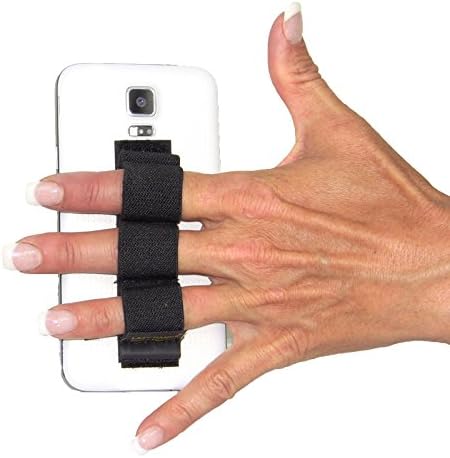 LAZY-HANDS 3-Loop Phone Grip - FITS Most - Black
