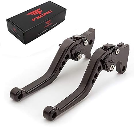FXCNC Brake Clutch Levers for Z250SL 16-17, Ninja 300R Z300 13-18, Ninja 250R 08-12, VERSYS 300X 17-20, Ninja 400 18-20, Z250 13-14, KLX150S 09-13, Z125 Pro 15-20, KLX125 10-16