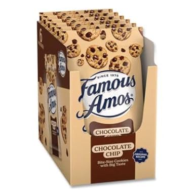 Famous Amos Chocolate Chip Cookies: 6-Piece Box