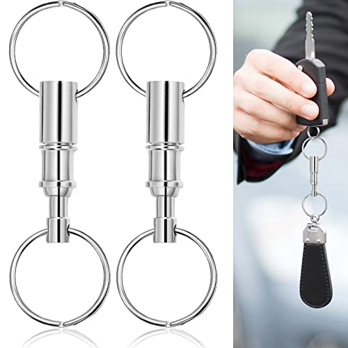 eBoot Detachable Pull Apart Key Rings Keychains 2 Pack