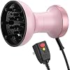 2-in-1 Hair Dryer with Diffuser for Curly Hair Frizz-Free, Voluminous Curls, Lightweight & Travel-Friendly