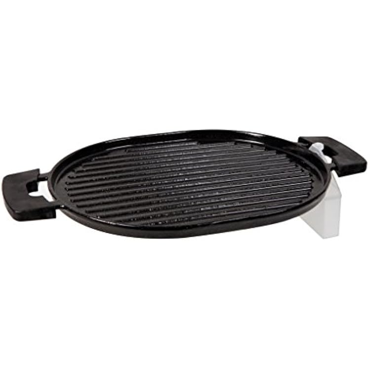 NUWAVE Cast Iron Grill With Enameled Non-Stick Coating, Designed For The NuWave Precision Induction Cooktop Black 16.3 x 10.4 x 0.7
