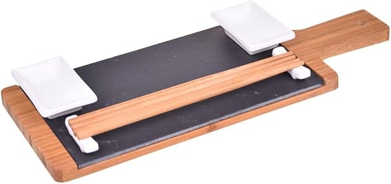 Seshu - 10 Parça Sushi Seti Kahverengi