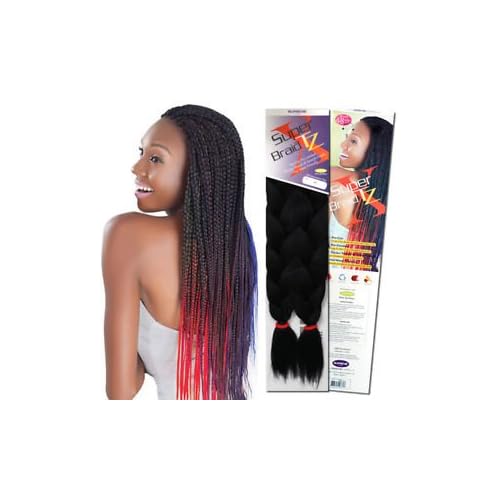 Supreme Super X TZ Braid Pre Stretched Pre Combed Expression Hair for Braiding 2 Bundles in 1 Pack 48 Inches 3 Packs Bundle Deal 1