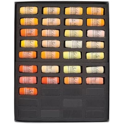 Jack Richeson 422965 Hand Rolled Soft Pastels, Orange