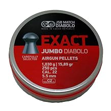 JSB 546247-250 Jumbo Exact Air Gun Pellets .22 Cal, 15.89 Grains, 250ct