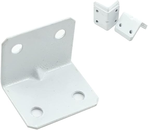 12Pcs 26x26x32mm L Shaped Angle Bracket Corner Brace Support White | Door, Window,Chair,90 Angle Bracket