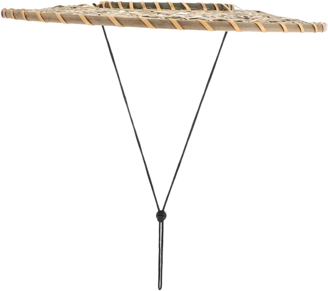 Zynphancer Bamboo Cone Hat for Men Costume Decoration Samurai Style Vietnamese Rice Hat