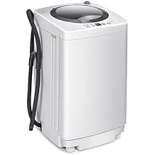 ARLIME Portable Washing Machine 1.2 Cu.ft, 8 lbs Capacity, Built-in Drain Pump, Full-automatic Washer and Dryer Combo for Apartment, RV, Dorm