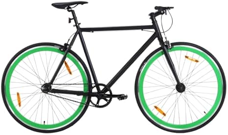 Fixed Gear Bike - Lightweight Single Speed Road Commuter Bicycle with Flip-Flop Hub for Urban Riding, 700c 59 cm