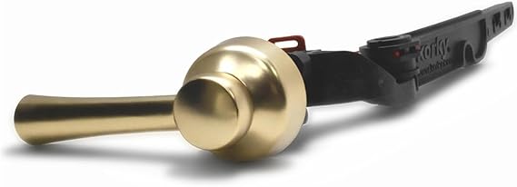 Korky Strongarm Universal Metal Toilet Handle & Lever in Brushed Gold