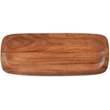 Noritake Kona Wood 15-Inch Rectangular Platter, Natural