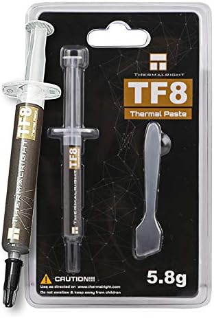 Thermalright TF8 5.8g High Performance Thermal Paste 13.8W/m.k-5.8g, High Performance Thermal Paste, Graphic Card CPU Thermal Grease with Spatula Tool TF8 5.8g