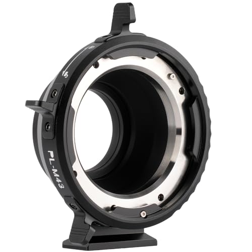 PL-M43 Mount Lens Adapter PL to M43 Mount Converter Adapter with Rotary Lock Compatible with PL Lens to M43 Series Mount Cameras Panasonic GH5,G1,GH1,GH4Olympus EP1,EP2,EM1,EM