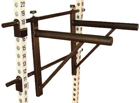 TDS Exercise Dip Bars That are Adjustable. Attach It to Your Power Rack. Built