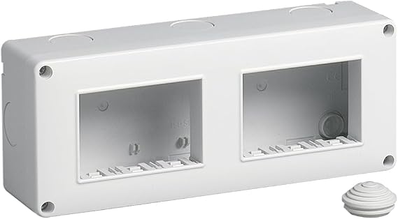 VIMAR Boxes – Surface Box IP40 – 6 Modules – 3 x 2 Horizontal Series Wall Mount