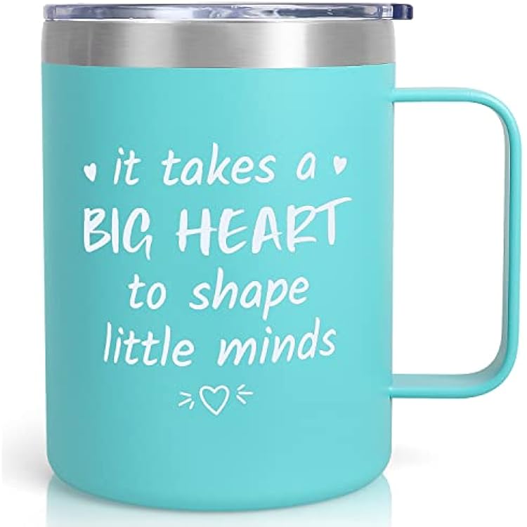 Teacher Gifts for Women, Teacher Appreciation Gifts from Students, Thank You Gift for Valentines Day, Birthday, Christmas, Graduation, Appreciation Week, Stainless Steel Tumbler Coffee Mug Cup