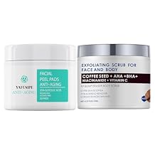 Glycolic Acid Pads 35% AHA Facial Resurfacing Pads Exfoliating Face Wipes Peel Pads Brightening Exfoliant Pads for Face KP Bump Eraser Body Scrub Ingrown Hair Keratosis Pilaris Treatment