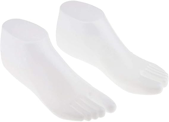 Female Plastic Foot Model Tools for Sandals Display (White)