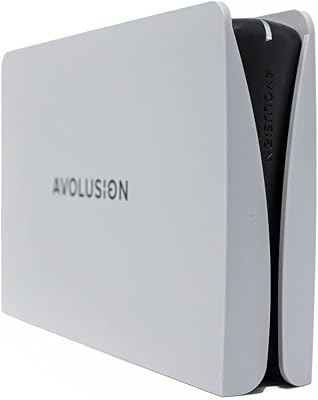 Avolusion PRO-5Y White 8TB USB 3.0 External Gaming Hard Drive for PS5  PS4 Game Console Renewed