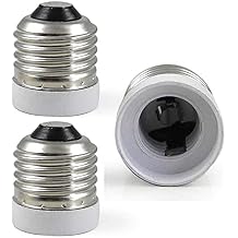 TWDRTDD FINELED 3-Pack E26 to E17 Socket Adapter,Medium Screw E26 to Intermediate Base E17 Light Bulb Socket Adapter Converter Reducer