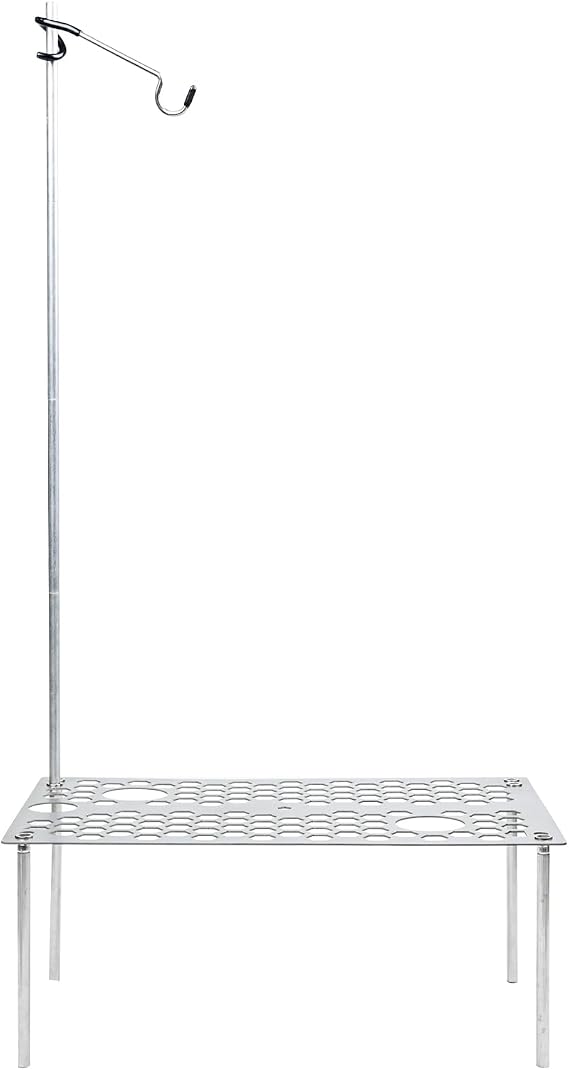 BT200 Ultralight Camping Table, Titanium, 2-in-1, Folding Design, Lightweight and Portable, Ultralight Backpacking Table for Solo Camping