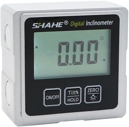 SHAHE Digital Protractor Angle Level Box With 3 Sides Magnets Base PRO 360 Electronic Protractor Digital Inclinometer Anle Tool