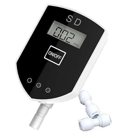 in-Line TDS Meter Digital Water Tester, Tap Water Filter Water Quality Tester for RO-RODI System Drinking Water Aquariums Real-time Monitoring