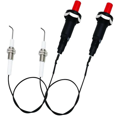 MENSI 11.8 Universal LP Propane Natural Push Button Piezo Igniter Kit for Gas Grill,Range,Heater,Stove Spaker Generator Ignition Set 2PCSLot
