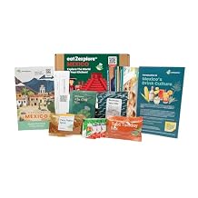 eat2explore Global Cooking Kit - Authentic Recipes, Essential Spices, Cultural Fun & Expert Drink Pairings - Perfect for Date Night and Dinner Parties (MEXICO edition)