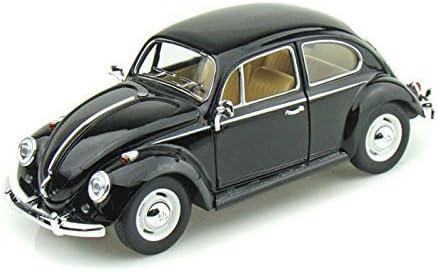 KiNSMART 1967 Volkswagen Beetle 1:24 Scale 612" Die Cast Metal Model Toy Car Black