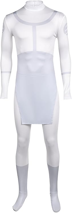 Invincible Cosplay Costume Mark Grayson Jumpsuit White Men's Combat Suit Costume Halloween Carnival