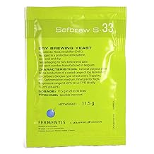 Fermentis HF-QBDC-W0OI Safbrew S-33 Dry Yeast - 11.5g