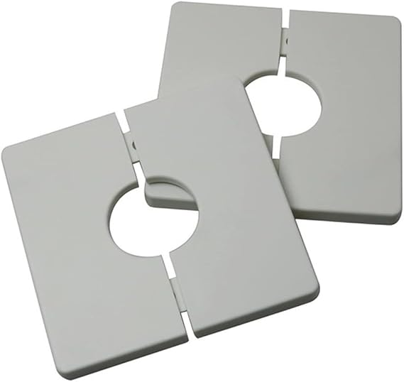 White ABS Square Cover 86mm for Wire Holes