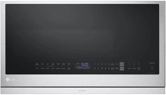2.1 cu. ft. 30 in. Width PrintProof Stainless Steel 1,050-Watt Smart Over-the-Range Microwave Oven with ExtendaVent 2.0