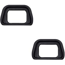 JJC 2-Pack Soft Viewfinder Eyecup Eyepiece Eye Cup for Sony A6300 A6100 A6000 NEX-6 NEX-7 Cameras and FDA-EV2S Electronic Viewfinder,Replaces Sony FDA-EP10 Eyecup Eyepiece