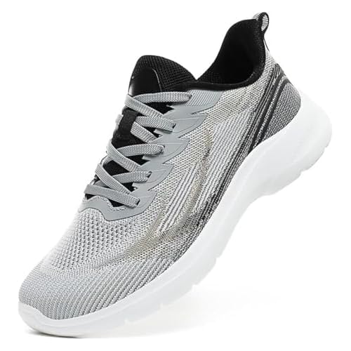 Mens Summer Running Shoes Lightweight Breathable Outdoor Walking Shoes Non Slip Athletic Fashion Sneakers Mesh Casual Sports Shoes for Men