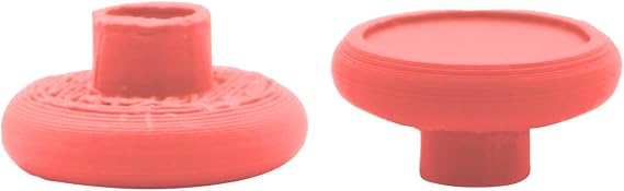 Joystick Cap Set Compatible with Retroid Pocket 5 Soft Silicone & Durable Plastic Replacement for Enhanced Gaming Control (red)