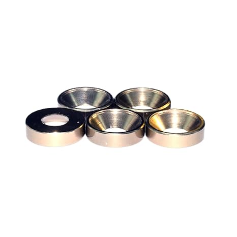 50pcs M6 Countersunk Washers Alloy Aluminum Screw Gaskets (Titanium)