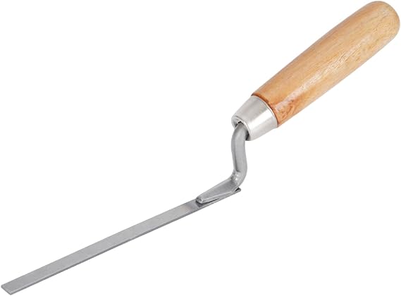 Brick Jointer Tool, 1cm Pointing Trowel for Brickwork and Repointing - Cement, Mortar, Grout applicator for Patio, Concrete Slabs, and Tuck Pointing