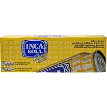 Inca Kola Golden Carbonated Soda "La Kola Dorada" 12 PK Cans (03-12PK - 36 Units)