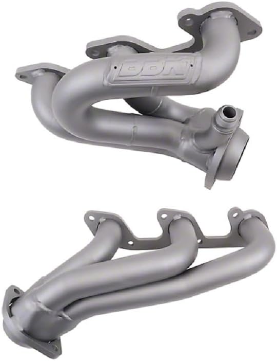 BBK Performance 4010 Headers, Short, 1.625 in Primary, Stock Collector Flange, Gaskets/Hardware Included, Steel, Titanium Ceramic, Compatible with Ford V6 / Ford Mustang 2005-10, Pair