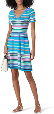 MILLY Womens Micro Stripe Dress