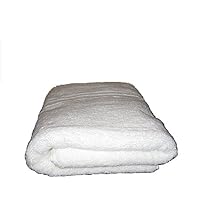 Charisma Bath Towel - 100% Hygro Cotton, 30 x 58 in, White