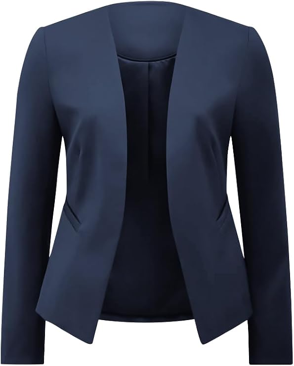 AGSEEM Full Lining Sweater Blazers for Women Long Sleeve Work Office Suit Jackets Blazer