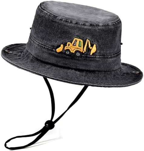ZGDG Kids Boys Girls Baseball Cap Toddler Embroidery Car Trucker Hat Adjustable Washed Vintage Sun Fishing Hat for 3-8 Years