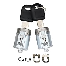 Door Lock Cylinders & Keys for Exterior Door Handle 12549131 Compatible with 1995-2000 Chevy Chevrolet GMC Truck C1500 C2500 C3500 K1500 K2500 K3500 Tahoe Suburban Yukon