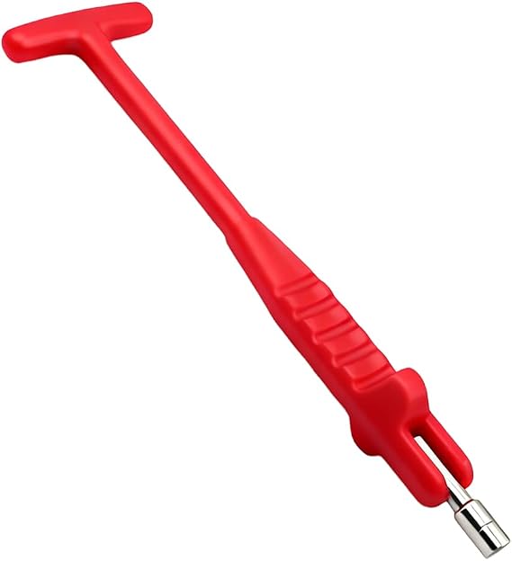 Car Tire Valve Stem Puller/Installer Tool with T Handle, Red