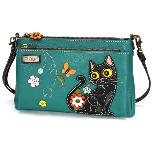CHALA RFID Protected Vegan Leather Deluxe Crossbody Bag with Adjustable Straps