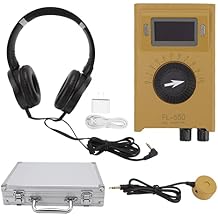 Pipe Water Leak Detector FL 550 Double Sided Induction Adjustable Sensitivity Noise Filtering Spectrum Display for Underground Water Pipeline Leakage Detection (US Plug)